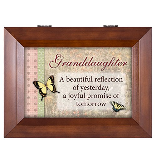 Cottage Garden Granddaughter Butterflies Beautiful Wood Finish Jewelry Music Box - Plays Tune You are My Sunshine Cottage Garden Granddaughter Butterflies Beautiful Wood Finish Jewelry Music Box - Plays Tune You are My Sunshine