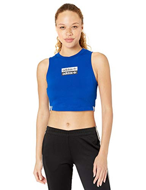 adidas Originals Women s Crop Tank  collegiate Royal  Medium adidas Originals Women s Crop Tank  collegiate Royal  Medium