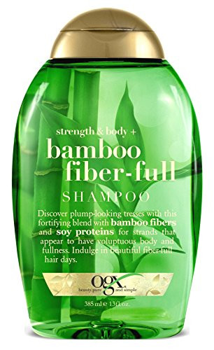 Ogx Shampoo Bamboo Fiber-Full 13 Ounce 384ml 3 Pack
