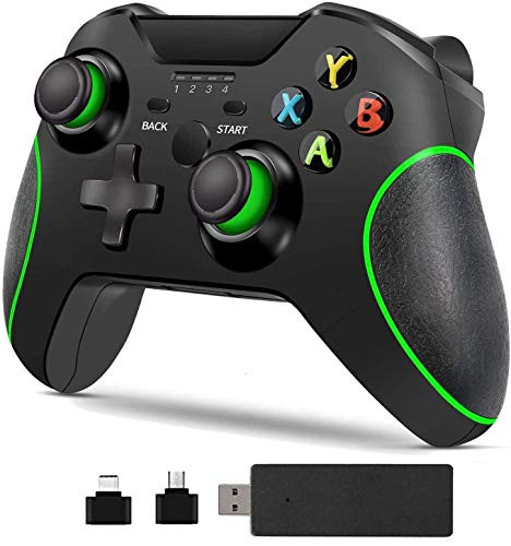 Pc Game Controller  Wireless Adapter for Xbox One-One S-One X-Elite  PS3  Android Phone  Windows 7-8-10 Black