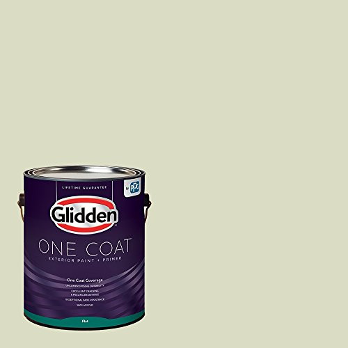 Glidden Exterior Paint  Primer  Sage-Slow Dance  One Coat  Flat  1-Gallon