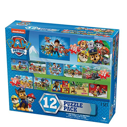 Nickelodeon Paw Patrol Kids 12 Puzzle Pack 24 Pieces