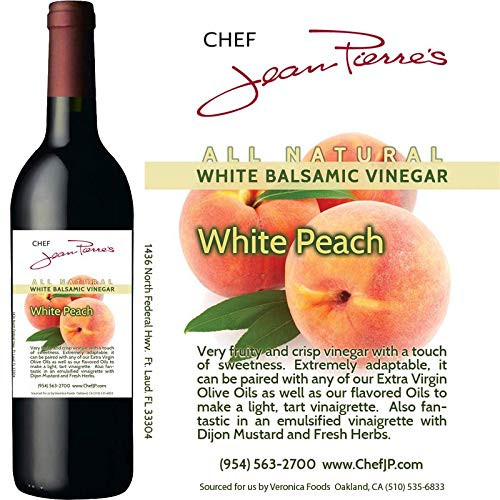 Traditional Barrel aged 12 years Peach White Balsamic 100  ALL NATURAL vinegar 750ml 25oz