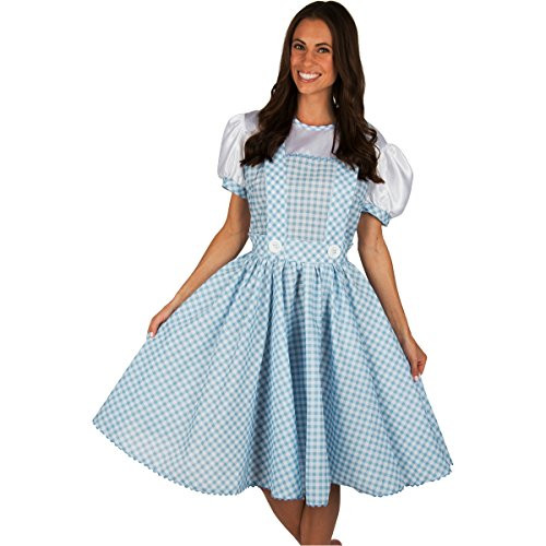Adult Dorothy Wizard of Oz Dress Costume Small Adult Blue White