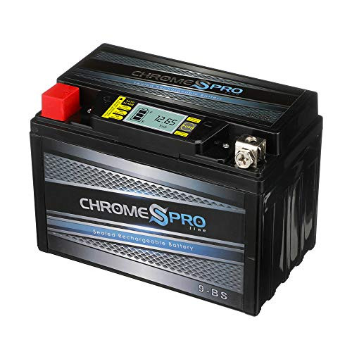 Chrome Battery YTX9-BS High Performance - Maintenance Free - Sealed iGel Motorcycle Battery