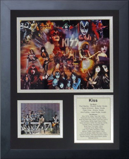 Legends Never Die KISS Framed Photo Collage, 11x14-Inch Legends Never Die KISS Framed Photo Collage, 11x14-Inch