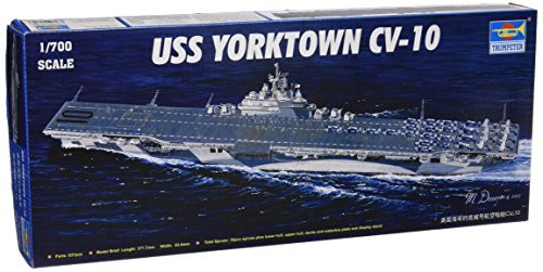 Trumpeter 1/700 USS Yorktown CV10 Aircraft Carrier Model Kit Trumpeter 1/700 USS Yorktown CV10 Aircraft Carrier Model Kit