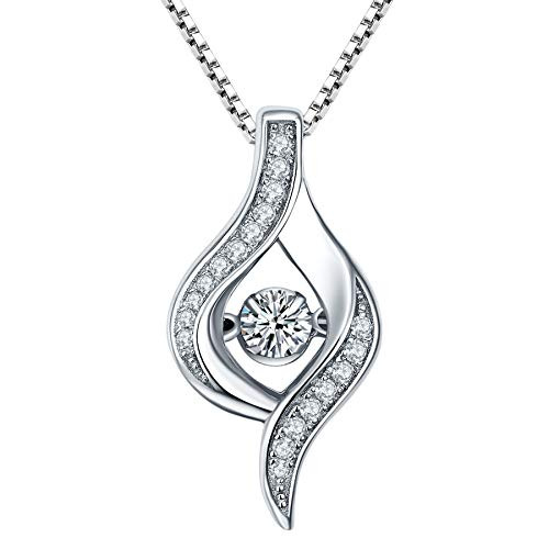 YL The Eye of Horus Necklace Sterling Silver Dancing Diamond Evil Eye Pendant Cubic Zirconia Jewelry for Women YL The Eye of Horus Necklace Sterling Silver Dancing Diamond Evil Eye Pendant Cubic Zirconia Jewelry for Women