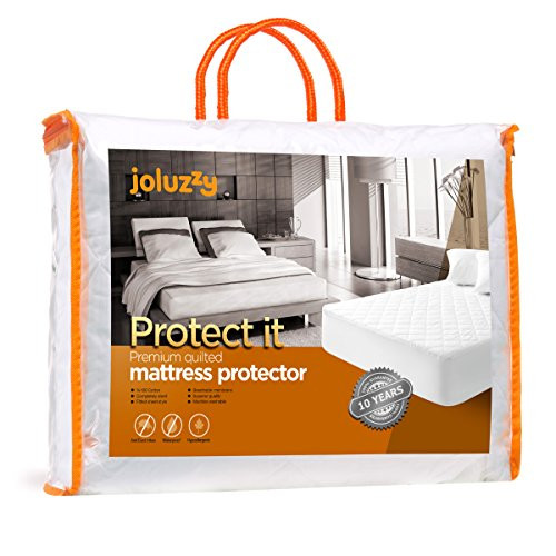 joluzzy Quilted Waterproof Mattress Pad - 100 Cotton Surface - Breathable - Noiseless - Hypoallergenic - Vinyl-Free - Fitted Sheet Mattress Protector Queen Size joluzzy Quilted Waterproof Mattress Pad - 100 Cotton Surface - Breathable - Noiseless - Hypoallergenic - Vinyl-Free - Fitted Sheet Mattress Protector Queen Size
