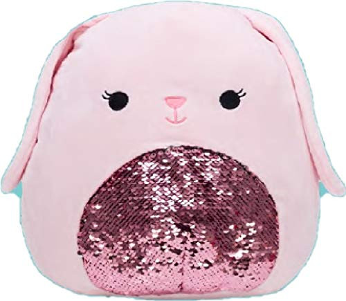 Squishmallow Kellytoy 16  Easter Collection Plush Doll 16  Bop The Pink Bunny Sequin