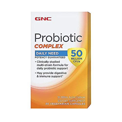 GNC Probiotic Complex Daily Need with 50 Billion CFUs  30 Capsules  Daily Probiotic Support