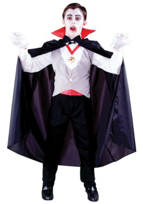 Boys Classic Vampire Costume Small 4-6 Black