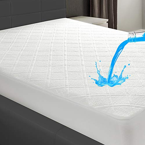 LANDERLY Queen Mattress Pad Waterproof Mattress Protector Cover Stretches up 8-21 Deep Pocket Hypoallergenic Breathable and Soft Cooling Mattress Topper LANDERLY Queen Mattress Pad Waterproof Mattress Protector Cover Stretches up 8-21 Deep Pocket Hypoallergenic Breathable and Soft Cooling Mattress Topper