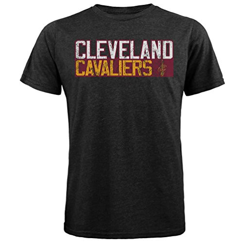Majestic Athletic NBA Cleveland Cavaliers Men s Premium Tri Blend Crew Tee  Black  Large