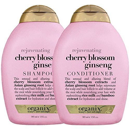 Organix Rejuvenating Cherry Blossom Ginseng Shampoo   Conditioner 13 fl- oz-