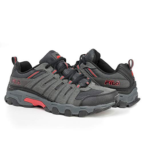 Fila Mens Westmount Sneaker  Grey-Black-Red  8-5