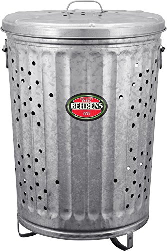 Behrens Manufacturing RB20 Galvanized Steel Rubbish Burner/Composter, 20 gal