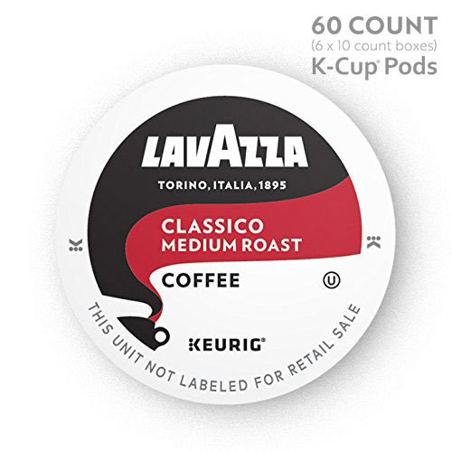 Lavazza Classico Single-Serve Coffee K-Cups for Keurig Brewer, Medium Roast, 60 Count