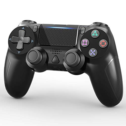 Wireless Controller for Playstation 4  Gamepad Controller Remote Joystick for PS4-Pro-Slim Console with Motion Motors  Audio Function  Touch Pad and Dual Vibration Black