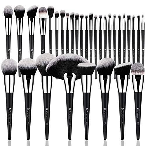 DUcare Makeup Brush Set 32Pcs Professional Makeup Brushes Christmas Gift Premium Synthetic Kabuki Foundation Blending Brush Face Powder Blush Concealers Eye Shadows DUcare Makeup Brush Set 32Pcs Professional Makeup Brushes Christmas Gift Premium Synthetic Kabuki Foundation Blending Brush Face Powder Blush Concealers Eye Shadows