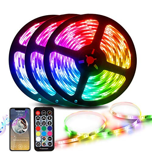 Smart LED Strip Lights 32-8ft Waterproof LED Light Strips Dreamcolor LED Strip Light 5050 RGBIC Rainbow Color Changing LED Strip Lights Sync to Music LED Lights for Bedroom TV Party RV Bar Smart LED Strip Lights 32-8ft Waterproof LED Light Strips Dreamcolor LED Strip Light 5050 RGBIC Rainbow Color Changing LED Strip Lights Sync to Music LED Lights for Bedroom TV Party RV Bar