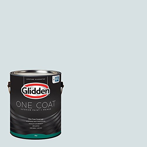 Glidden Interior Paint  Primer  Blue-Blue Smoke  One Coat  Flat  1-Gallon