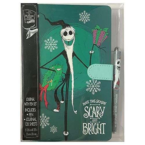 Tim Burtons The Nightmare Before Christmas Make This Season Scary and Bright 25th Anniversary Journal with Pen Set