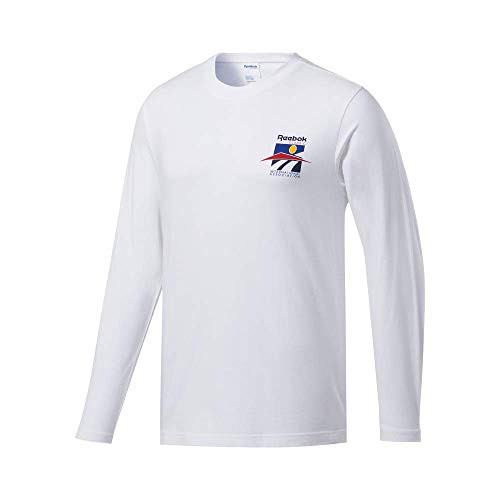 Reebok Classic International Sport Long Sleeve Tee  White  Large