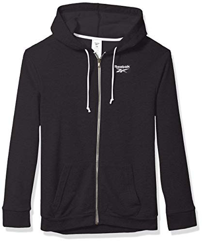 Reebok Training Essentials French Terry Full Zip Hoodie  Black  X-Large
