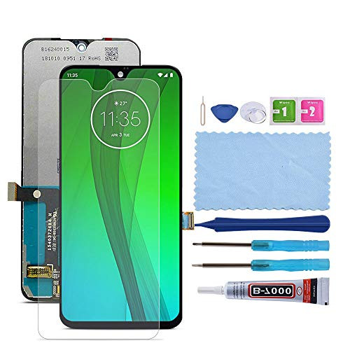 Compatible Motorola Moto G7 Screen Replacement  XR MARKET LCD Display Touch Digitizer Screen Assembly Part for XT1962 XT1962-4 XT1962-5 6-2 Inch 153mm with Tools  Screen Protector