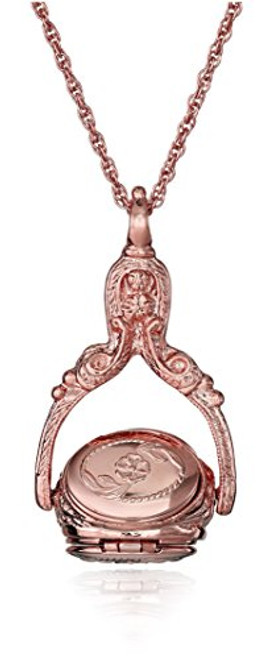 1928 Jewelry Rose Gold-Tone Rotating Trio Locket Necklace 30 1928 Jewelry Rose Gold-Tone Rotating Trio Locket Necklace 30