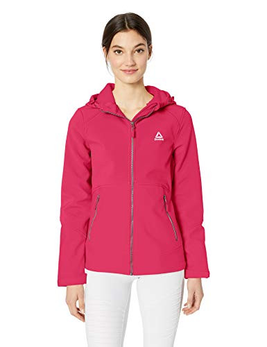 Reebok Women s Softshell Active Jacket  Classic Fuchsia  M