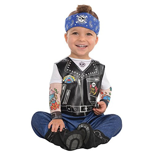 Amscan 846807 Baby Biker Costume  12-24 Months Old