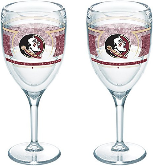 Tervis 1230365 Florida State Seminoles Reserve Insulated Tumbler with Wrap 2 Pack-Boxed, 9oz Wine Glass, Clear Tervis 1230365 Florida State Seminoles Reserve Insulated Tumbler with Wrap 2 Pack-Boxed, 9oz Wine Glass, Clear