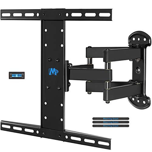 Mounting Dream TV Wall Mount Bracket for LG TV, TV Mount Full Motion for 26-55 Inch Flat Screen TV, Swivel Articulating Dual Arms up to VESA 400x400mm and 99 LBS MD2381