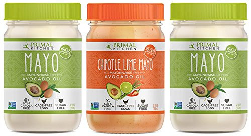 Primal Kitchen  Original and Chipotle Lime Mayo Combo Pack  First Ever Avocado OilBased Mayonnaise  Paleo Approved and Organic 12 fl-oz each  3 Pack