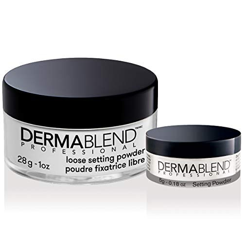 Dermablend Loose Setting Powder Makeup Gift Set  Translucent Powder Kit for Face Makeup  Mattifying Finish and Shine Control  Dermatologist Recommended