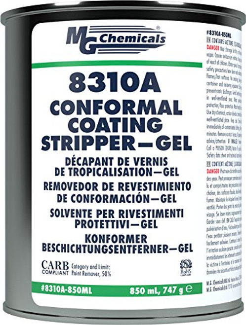 MG Chemicals 8310A Conformal Coating Stripper-Gel  850 mL Can Does NOT Contain Methylene Chloride