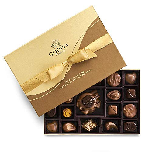 Godiva Chocolatier Nut   Caramel Gift Box  19-Ct-