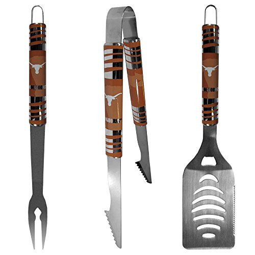 NCAA Siskiyou Sports Fan Shop Texas Longhorns Tailgater BBQ Set 3 piece Team Color NCAA Siskiyou Sports Fan Shop Texas Longhorns Tailgater BBQ Set 3 piece Team Color