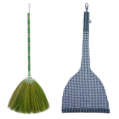 40-inch Tall of Asian Broom Thai Natural Grass Broom Handmade Broom Bamboo Stick Handle Sweeping Grass Broom 40-inch Tall of Asian Broom Thai Natural Grass Broom Handmade Broom Bamboo Stick Handle Sweeping Grass Broom