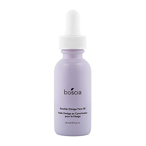 boscia Rosehip Omega Face Oil - Vegan  Cruelty-Free  Natural and Clean Skincare  Natural and Vegan Rosehip Oil for Dry Skin   Uneven Skin Tone  0-95 fl oz