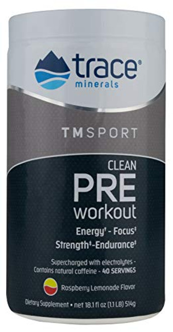 Trace Minerals TMRFIT Series Preworkout Canister Supplement 18-1 Ounce Trace Minerals TMRFIT Series Preworkout Canister Supplement 18-1 Ounce