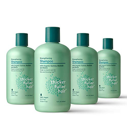 Thicker Fuller Hair  Repairing Conditioner for Thin and Thinning Hair  12 FL OZ Pack of 4