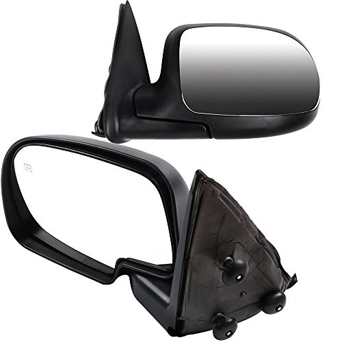 SCITOO Automotive Exterior Mirrors Chrome Replace Mirror Parts with Electrical Operated Defrosting Function Compatible for fit 1999-2002 for Chevy for GMC Silverado Sierra  Comes with Pair Mirrors