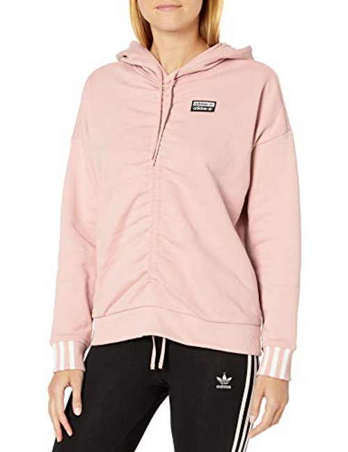 adidas Originals Women s Rouged Hooded Sweatshirt  pink spirit  X-Small adidas Originals Women s Rouged Hooded Sweatshirt  pink spirit  X-Small