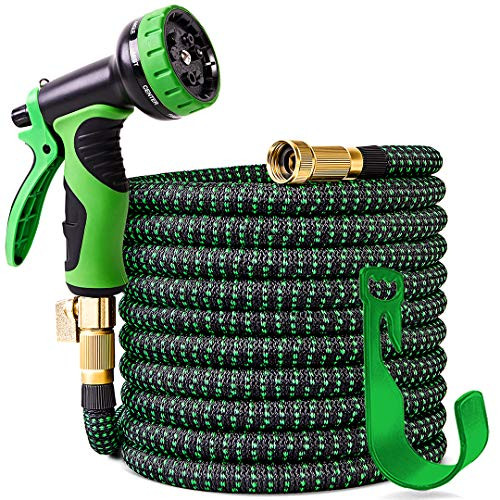100 ft Expandable Garden Hose Upgraded Leakproof Lightweight Garden Water Hose with 3-4 Solid Brass Fittings Extra Strength 3750D Durable Gardening Flexible Hose Expanding Garden Hoses Spray Nozzle
100 ft Expandable Garden Hose Upgraded Leakproof Lightweight Garden Water Hose with 3-4 Solid Brass Fittings Extra Strength 3750D Durable Gardening Flexible Hose Expanding Garden Hoses Spray Nozzle