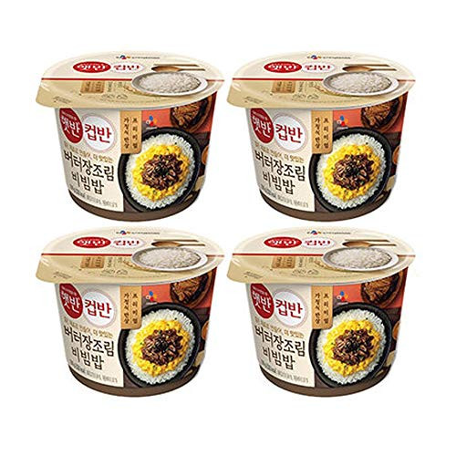 CJ Hetbahn Cupbahn Korean Cooked White Rice with Butter Soy Sauce