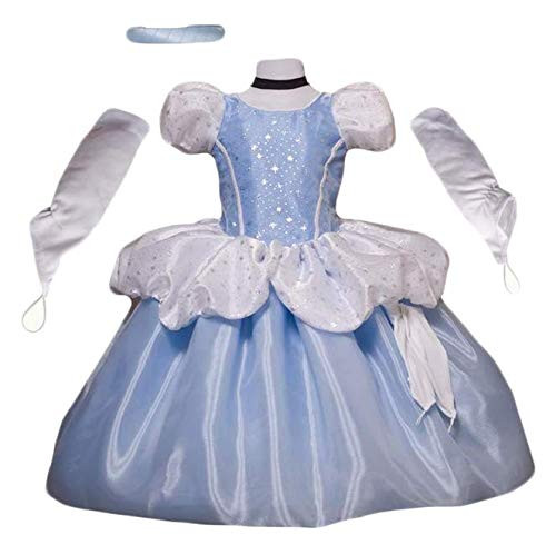 Cinderella Dress - Princess Dress Up Pretend Play Toys - Halloween Costumes
