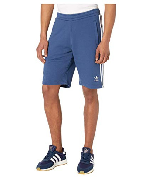 adidas Originals mens 3-stripes Shorts Blue  Medium